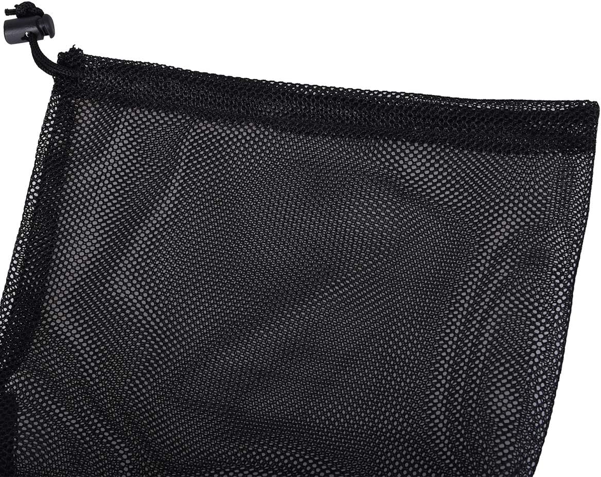 5pcs Nylon Mesh Drawstring Bag Sports Equipment Bag Outdoor L