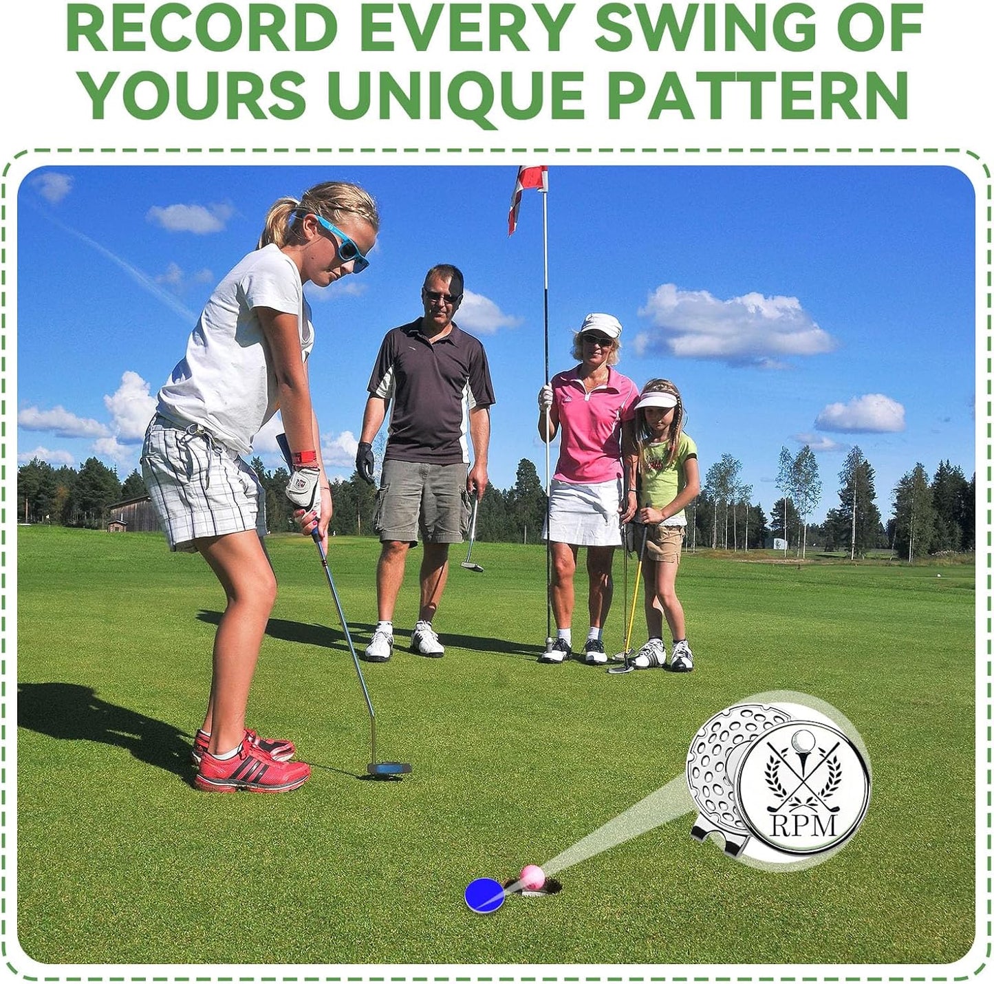 Custom Ball Marker Hat Clip, Personalized 1" Golf Ball Marker Hat Clip, Golf Ball Marker with Your Personalized Photo/Logo/Text,Ideal Golf Gift for Men Women