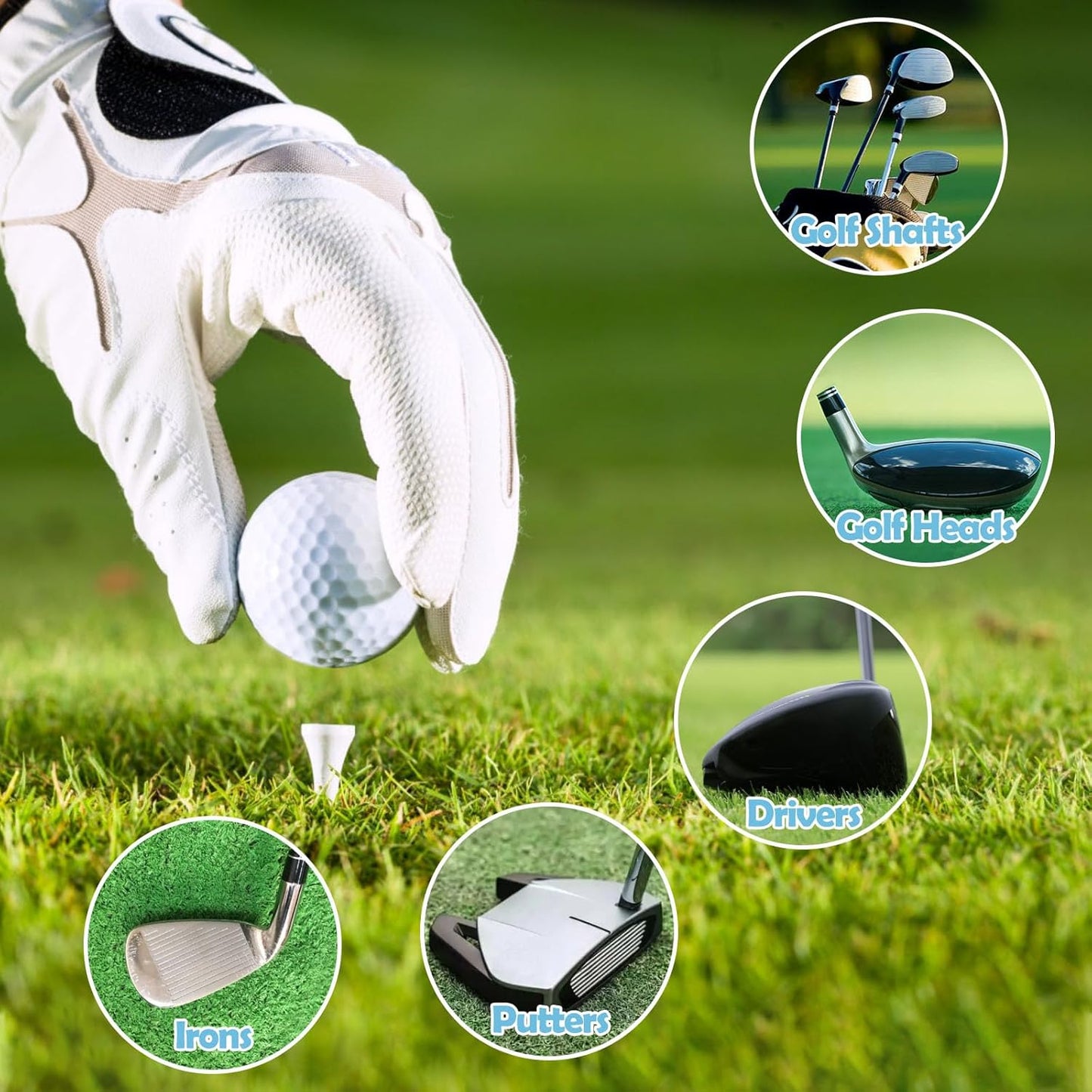 Golf Club Epoxy - Waterproof & Extra Strength - 5 Minute Golf Shaft Repair - Quick Cure Golf Epoxy for All Golf Shafts, Golf Heads, Drivers, Putters, and Irons,Ideal for Clubhouse & Home