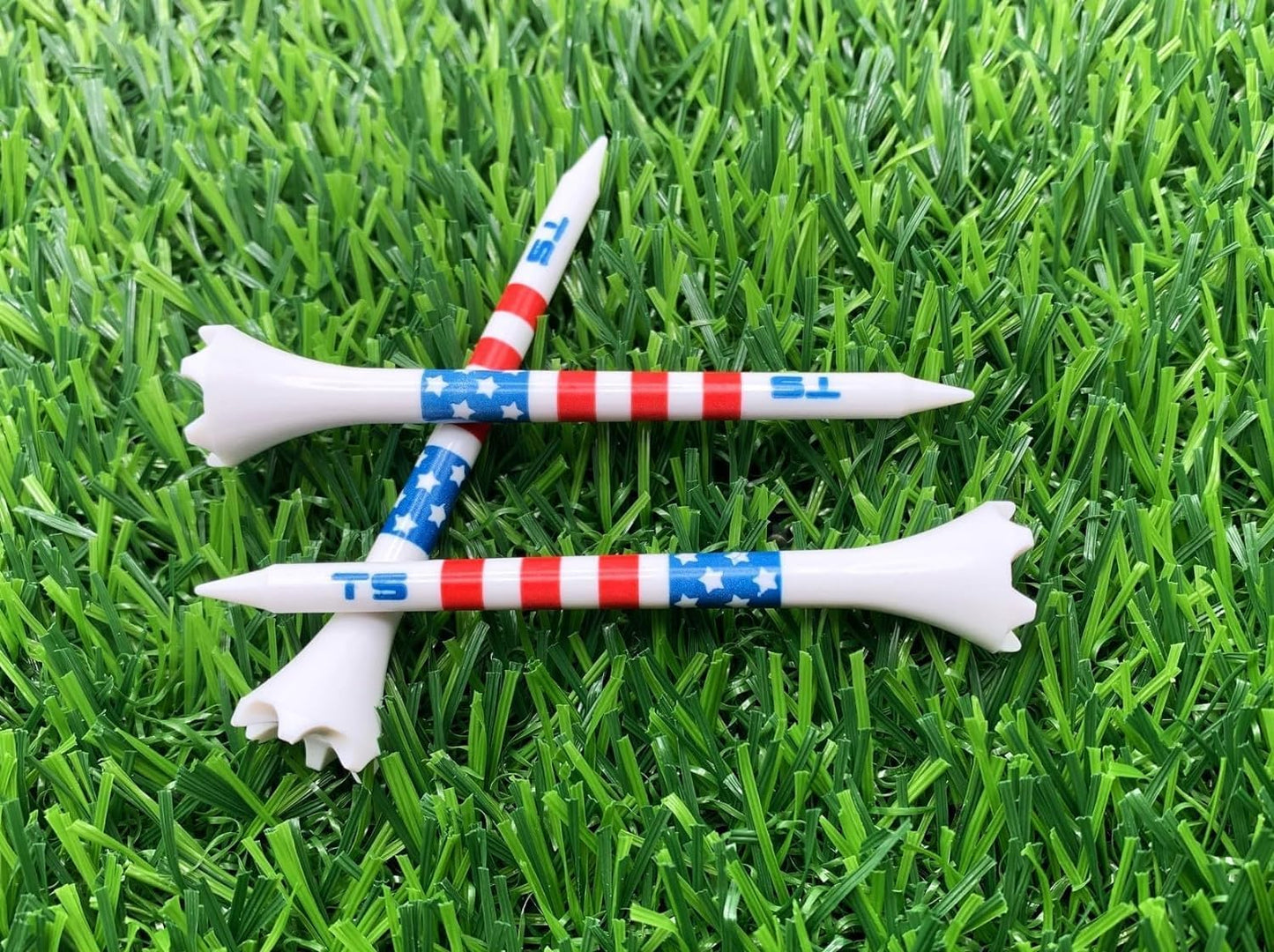 TRUESTRIKE Premium USA Golf Tees – 3¼" or 2¾" Durable Plastic Performance Tees (100 Pack) – Made in USA – Bulk Value Pack