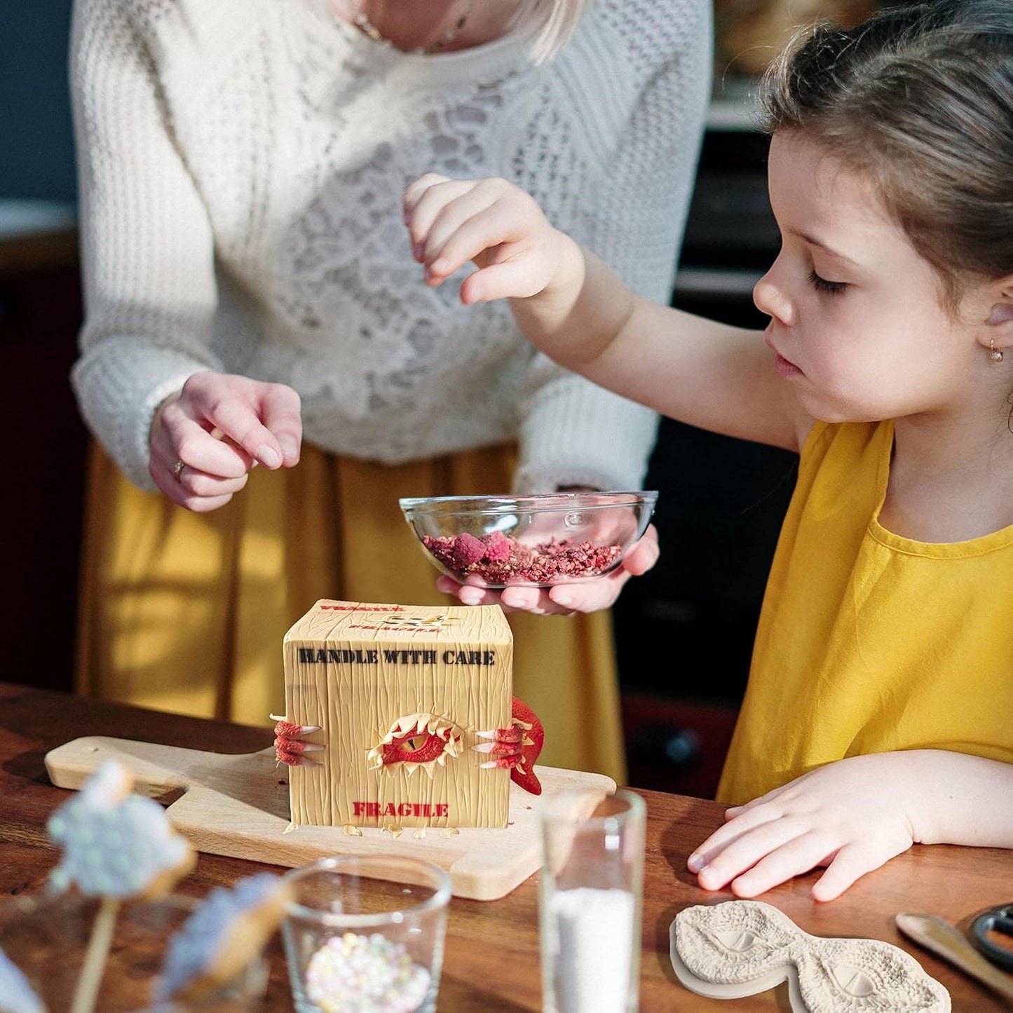 Dragon Fondant Molds (3 Pack), Silicone Dragon Eyes Dinosaur Claws Skin Candy Mold for Baking Dragon Themed Christmas Cake, Chocolate, Cupcake Decoration, Polymer Clay, Resin, Gypsum