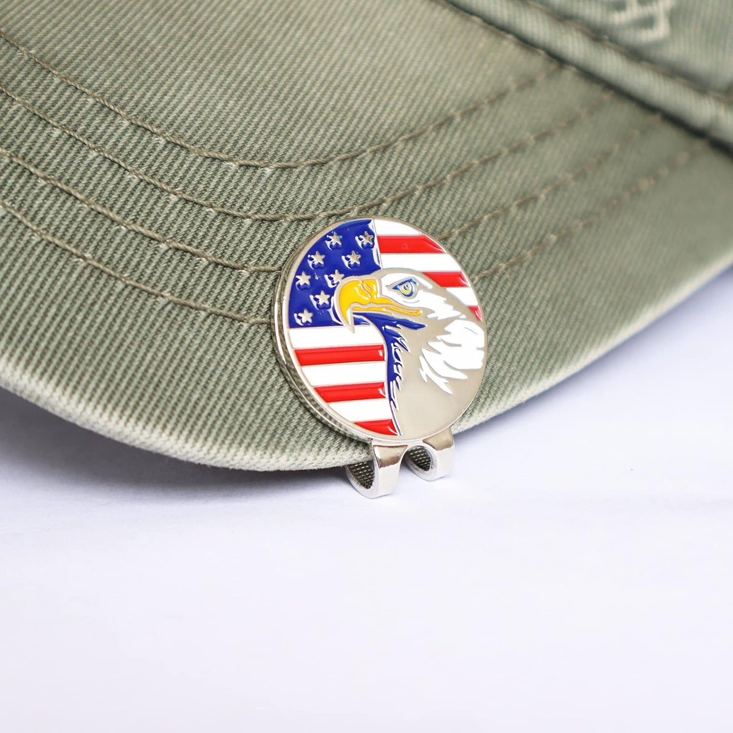 Magnetic Golf Hat Clips Ball Marker Holder for Golf Gloves Hats Bags Caps Visor Belt