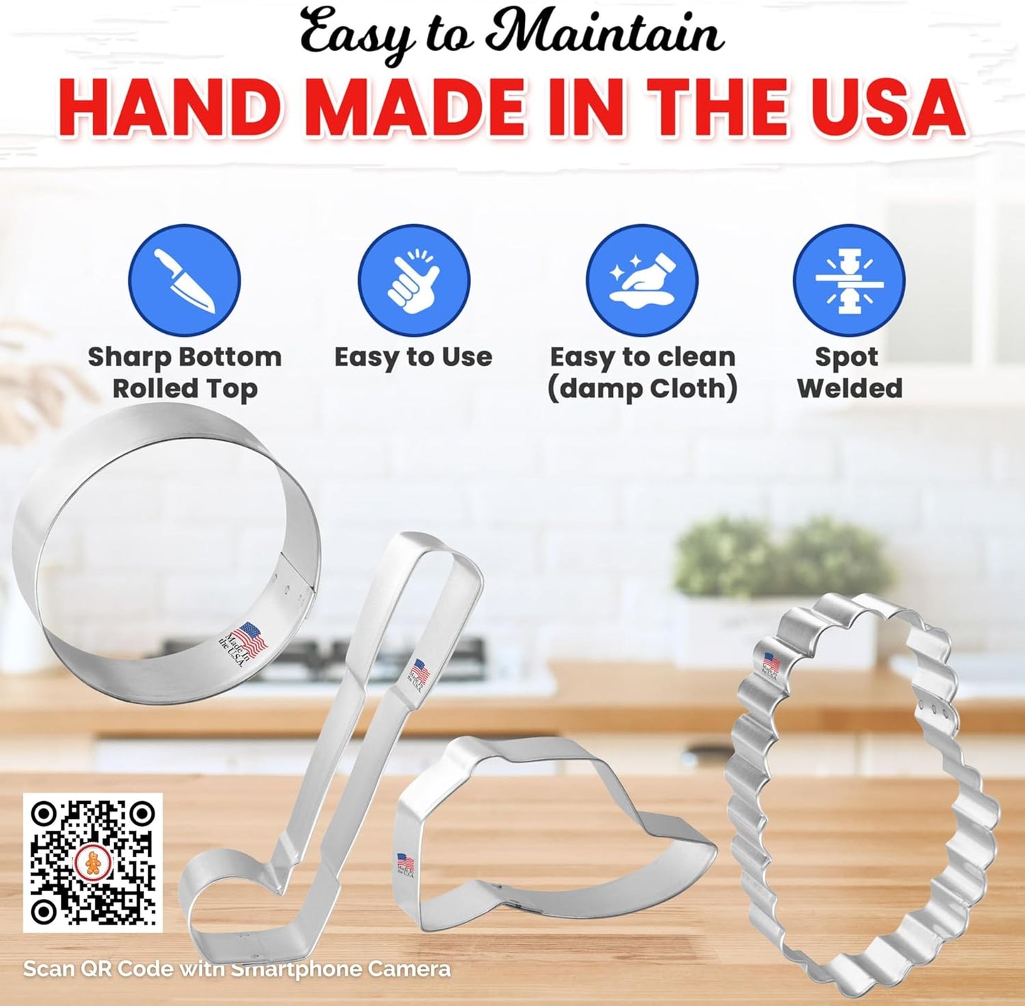 Foose Cookie Cutters Golf 4 Pc Set, Made in USA