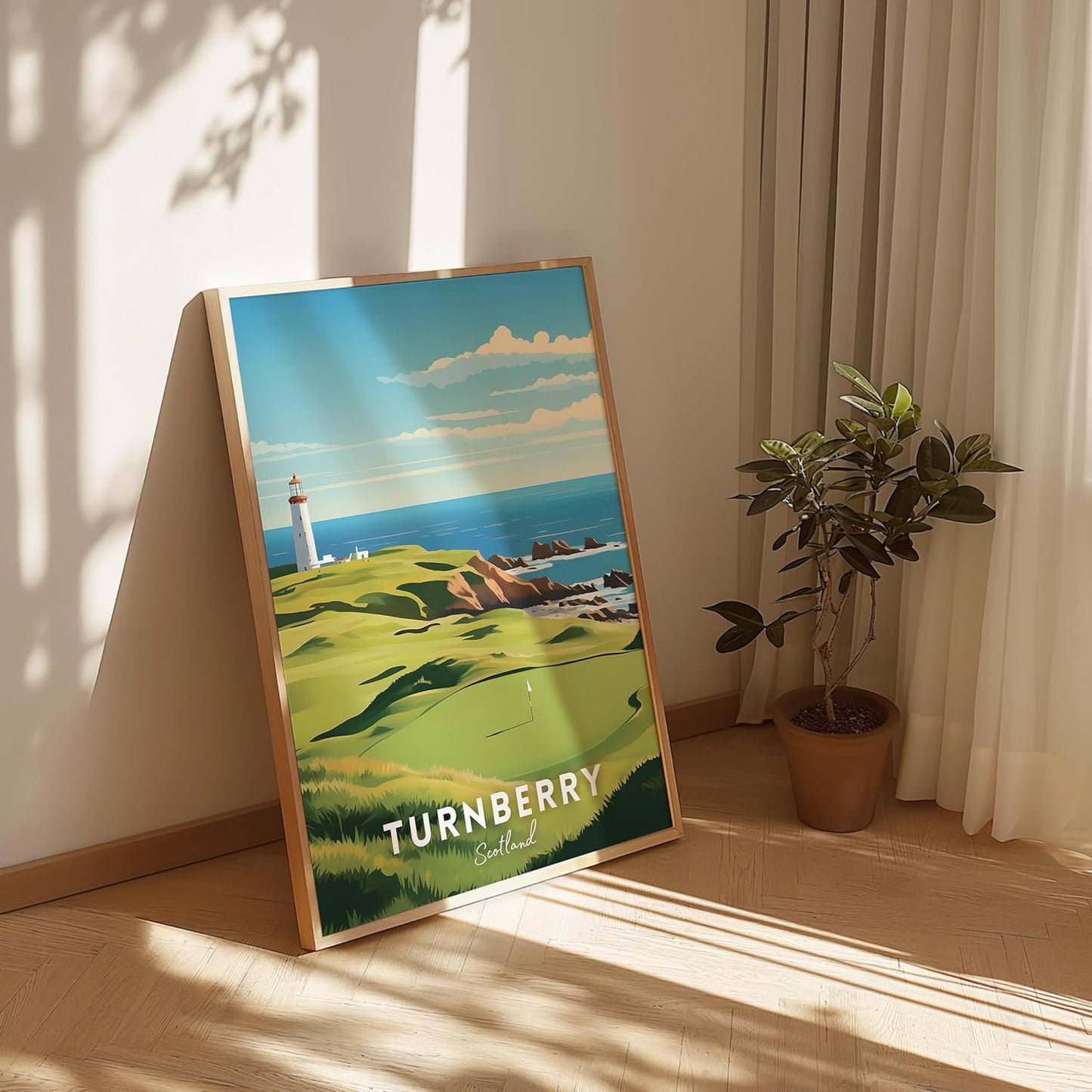 Golf Course Premium Giclee Fine Art Prints - Augusta, Pebble Beach, Pinehurst, Golf Course Posters, Golf Wall Art, Aesthetic Poster for Home Office Decor, Ready to Frame