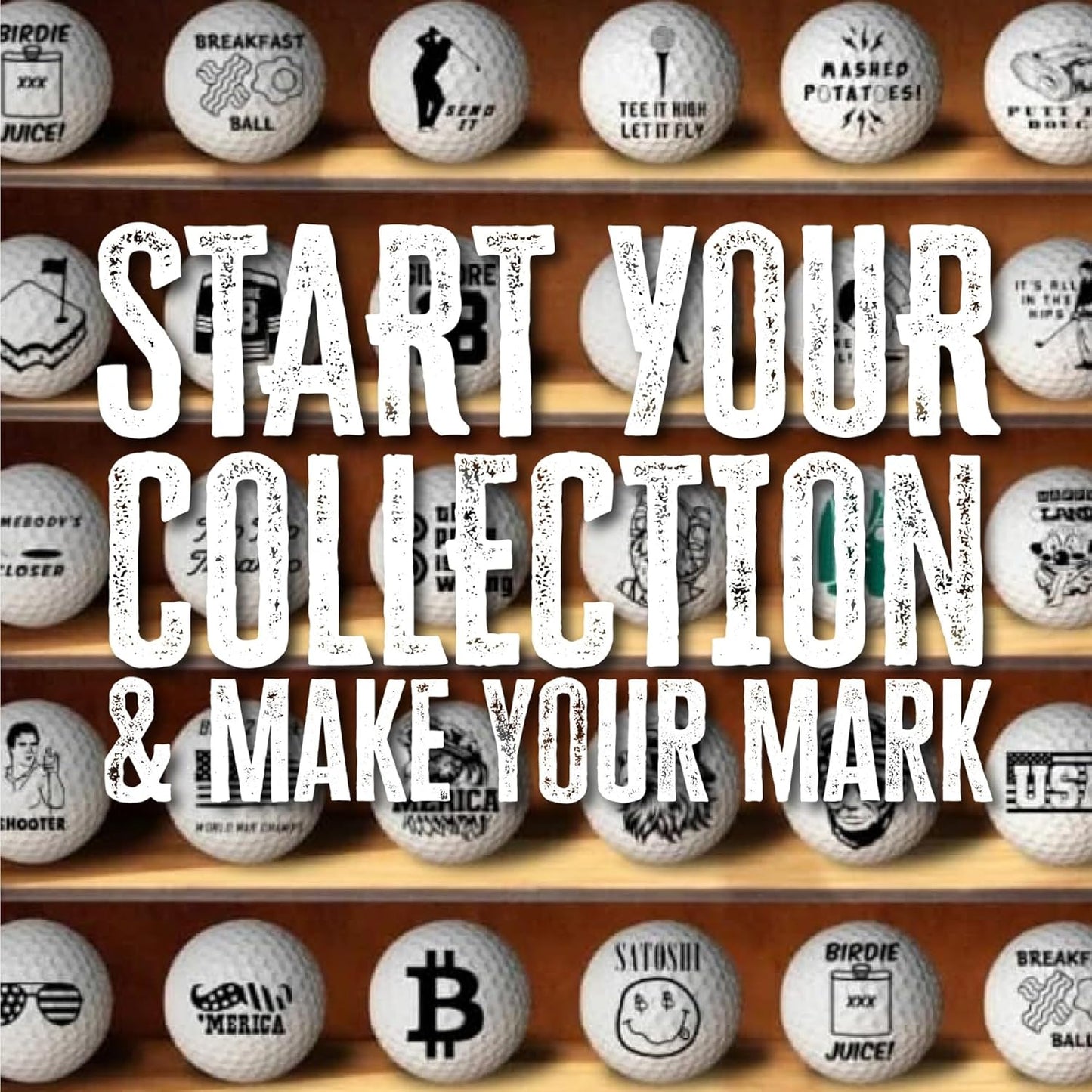 Ball Badge - Golf Ball Stamp (The Golf Series), Golf Ball Marker, Reusable Golf Ball Marking Tool to Identify Golf Balls