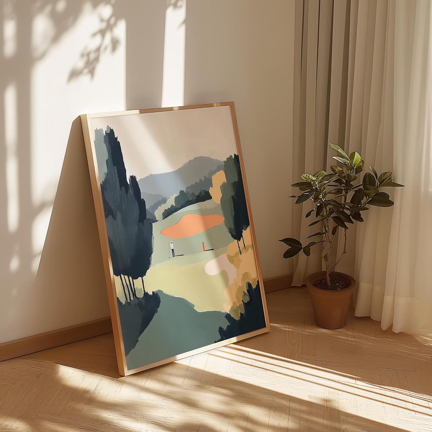 Golf Impressionist Art Print Posters - Premium Giclee Fine Art Prints - Sporty and Sophisticated Home Decor Posters, Golfer Art Prints for Home and Office Decor - Vintage Aesthetic, Ready to Frame