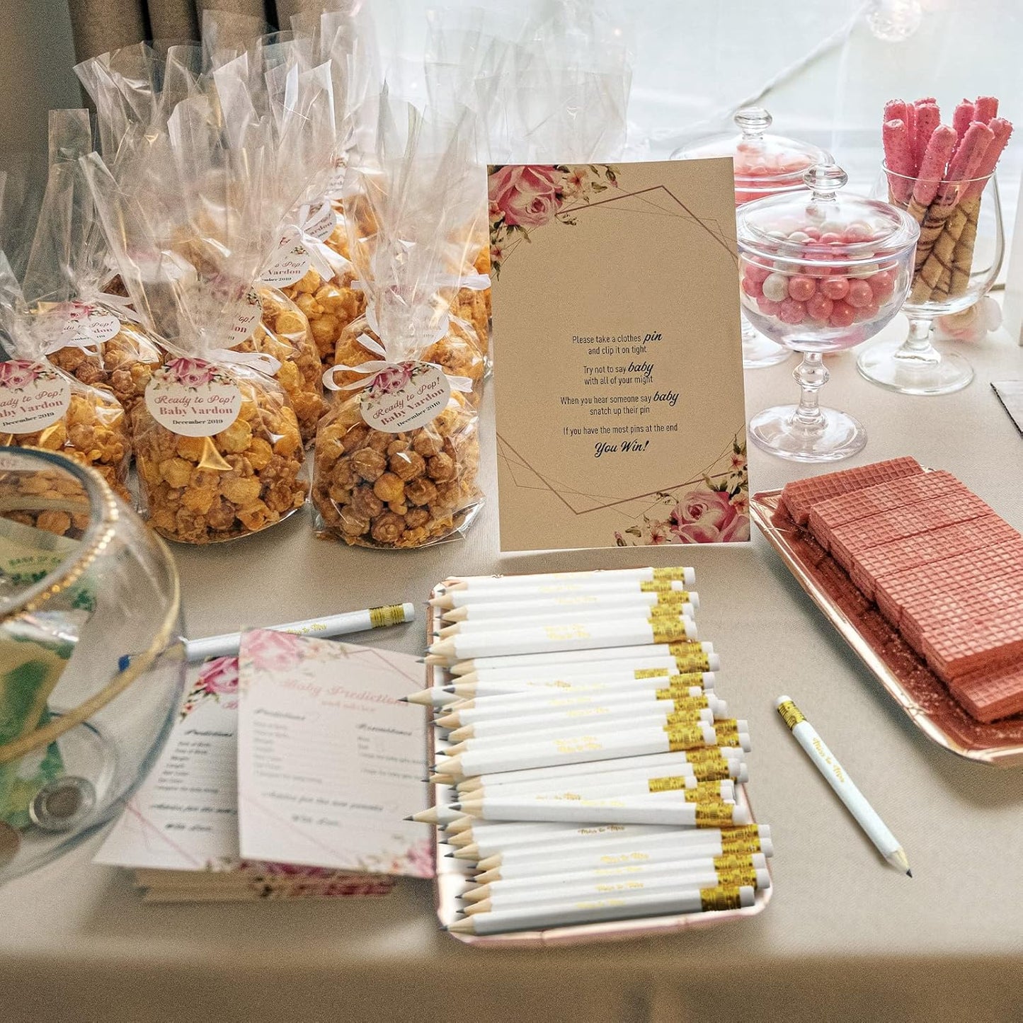 72 Pieces Bridal Shower Game Pencils Wedding Pencils Pre Sharpened Mini Short 4 Inch Game Bridal for Wedding Shower Favors Presents Gifts Golf Classroom School(Novel)