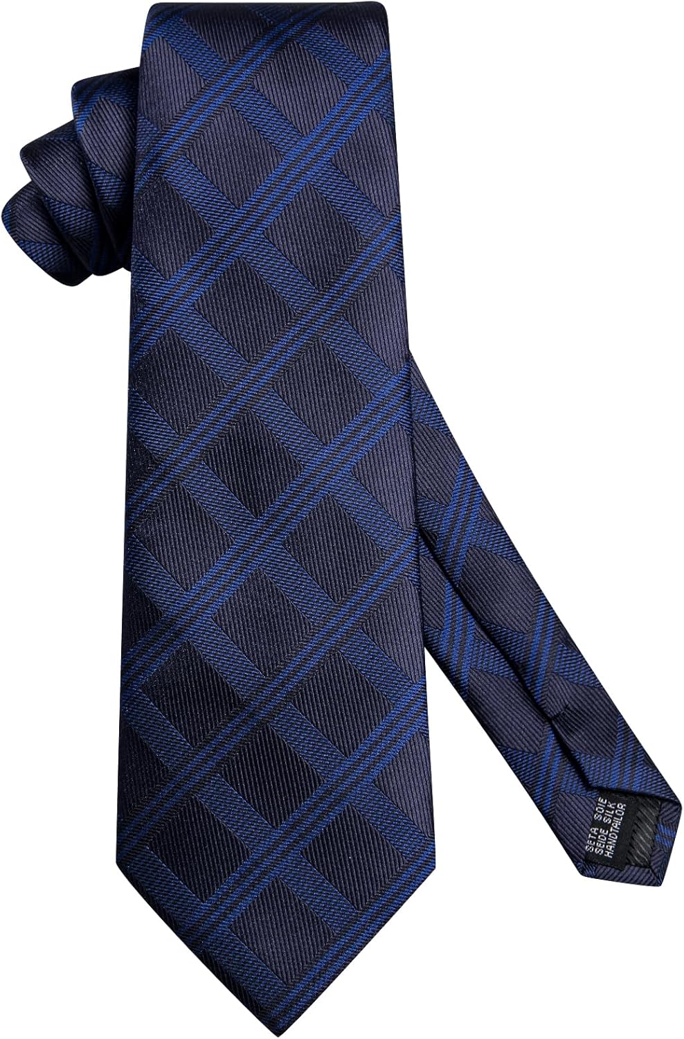 Dubulle Mens Paisley Striped Tie WOVEN Necktie for Men and Handkerchief Cufflinks Set Wedding Formal Business