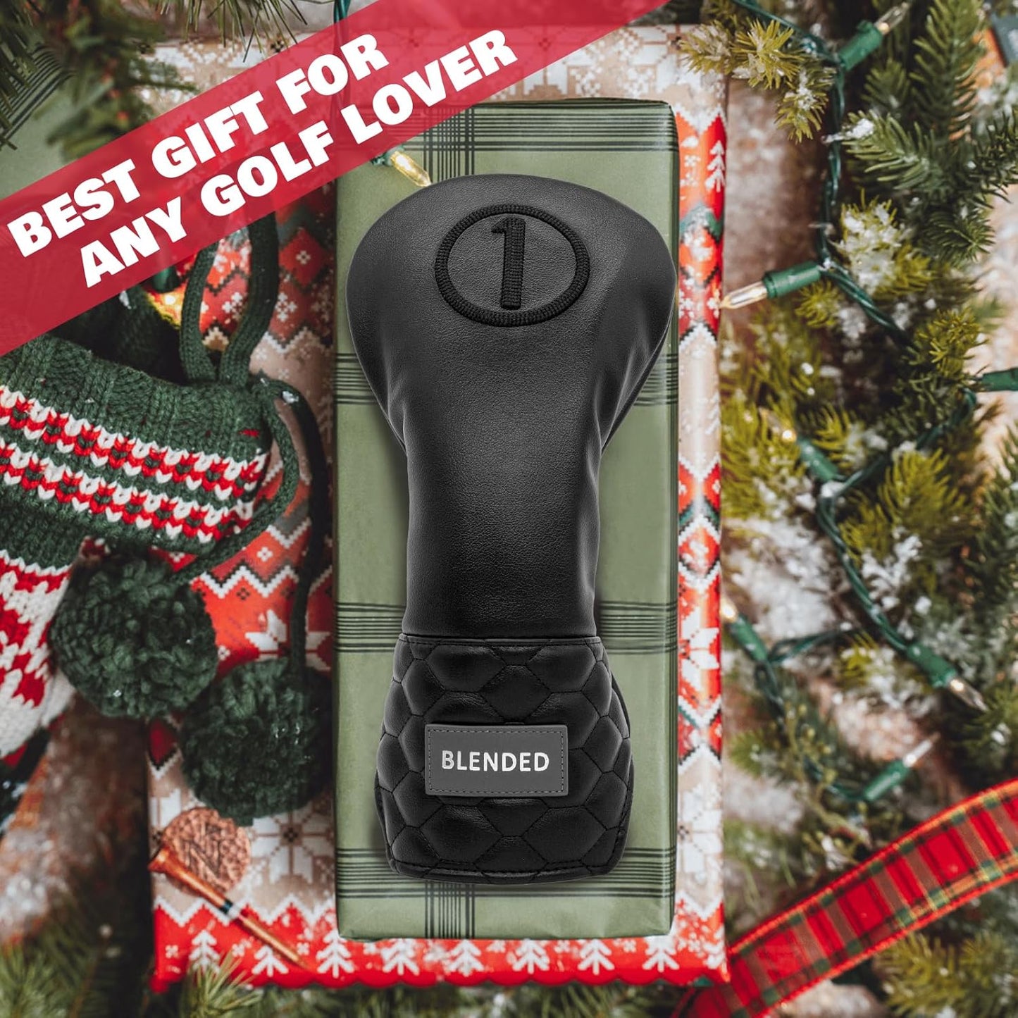 Golf Club Covers Black Golf Head Covers Driver Covers Fariway Wood Headcover Hybrid Covers Leather 3 Wood Headcover Golf Headcover with Number Tag for All Brand