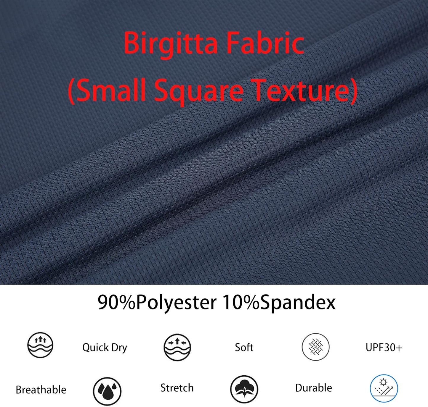 Alex Vando Mens Golf Shirt Moisture Wicking Quick-Dry Short Sleeve Casual Polo Shirts for Men