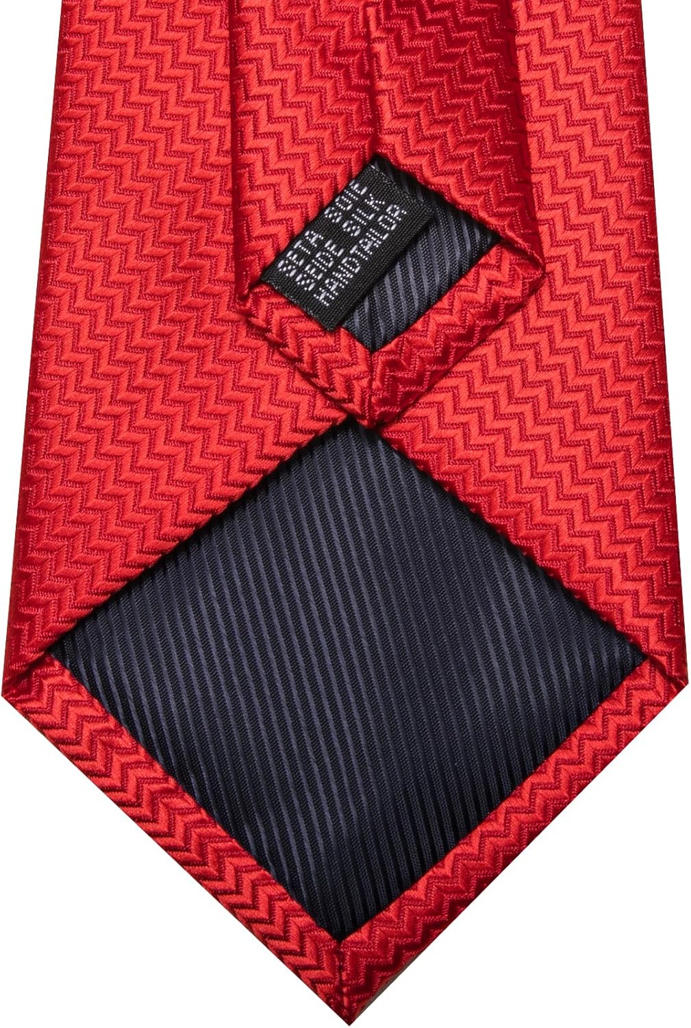 Barry.Wang Designer Classic Ties for Men Set Formal Pocket Square Cufflink Check Plaid
