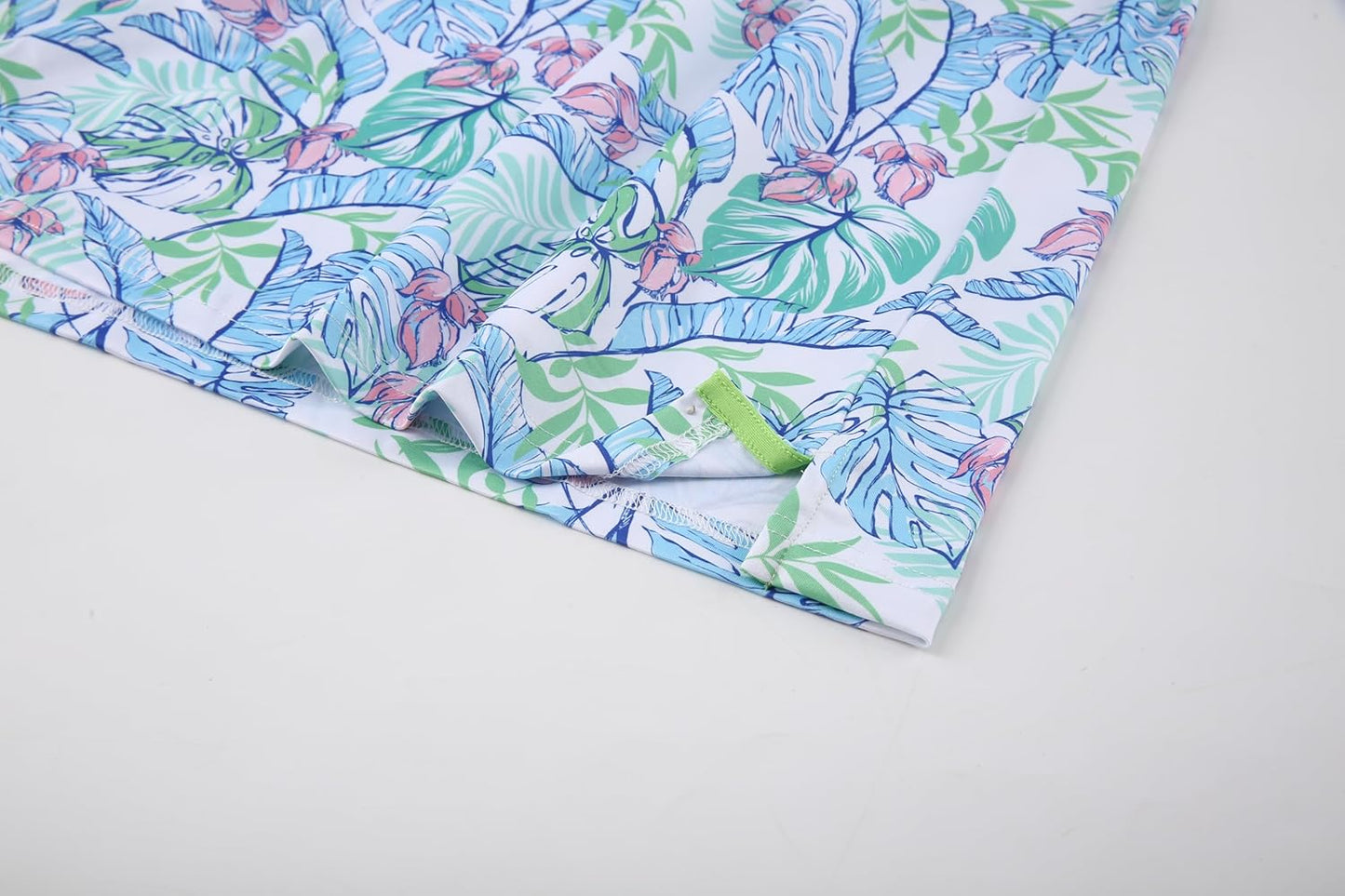 Alex Vando Mens Hawaiian Golf Shirt Moisture Wicking Digital Print Golf Shirts for Men