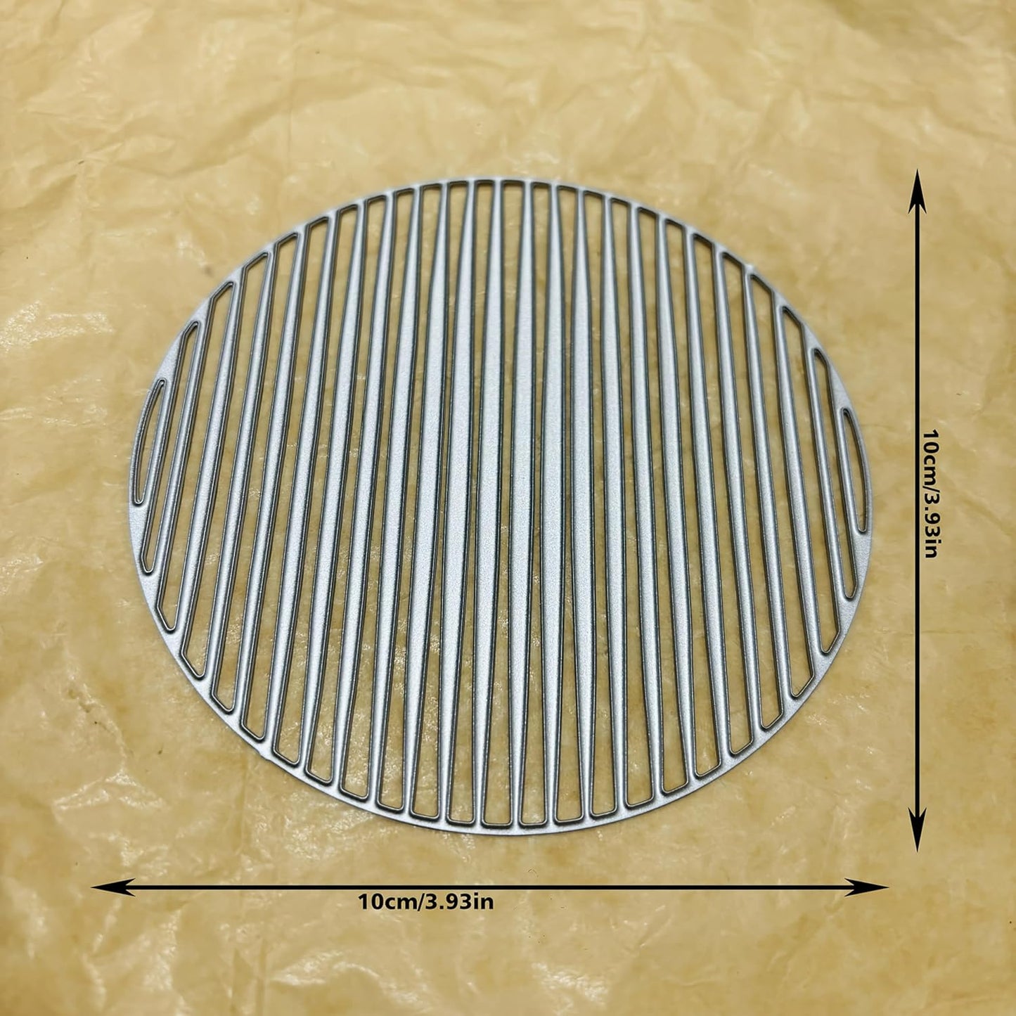 Lapoo Geometric Cutting Die for Scrapbooking - Durable, Cut Stencils for DIY Scrapbook Photo Album Decorative Paper Card, Card Making Supplies (Striped Circle 3.9 x 3.9 in)