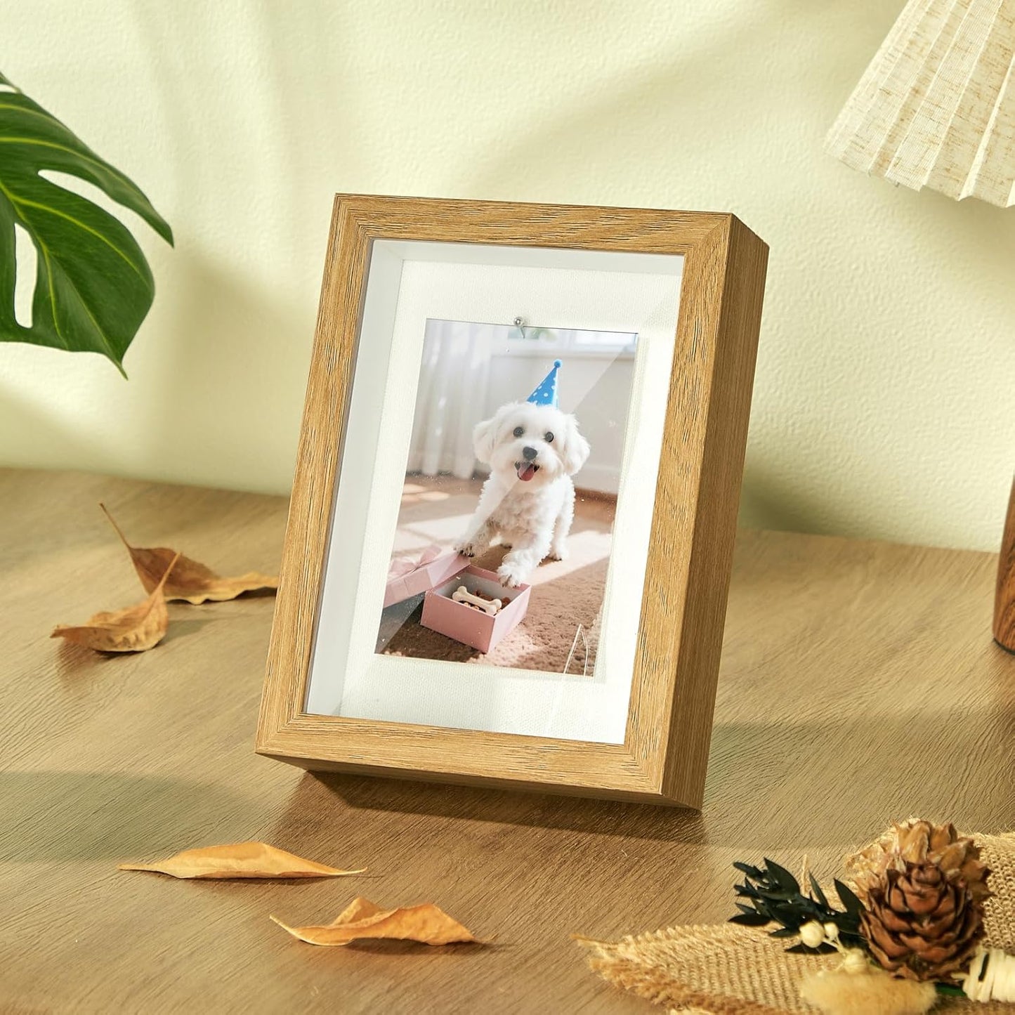 5x7 Mini Shadow Box Display Case Picture Frame with Soft Linen Back,Small Deep Black Shadow Box 5x7 for Flowers Medal Display Case Jersey pet Graduation Memorabilia Baby Ltems Crafts Photos