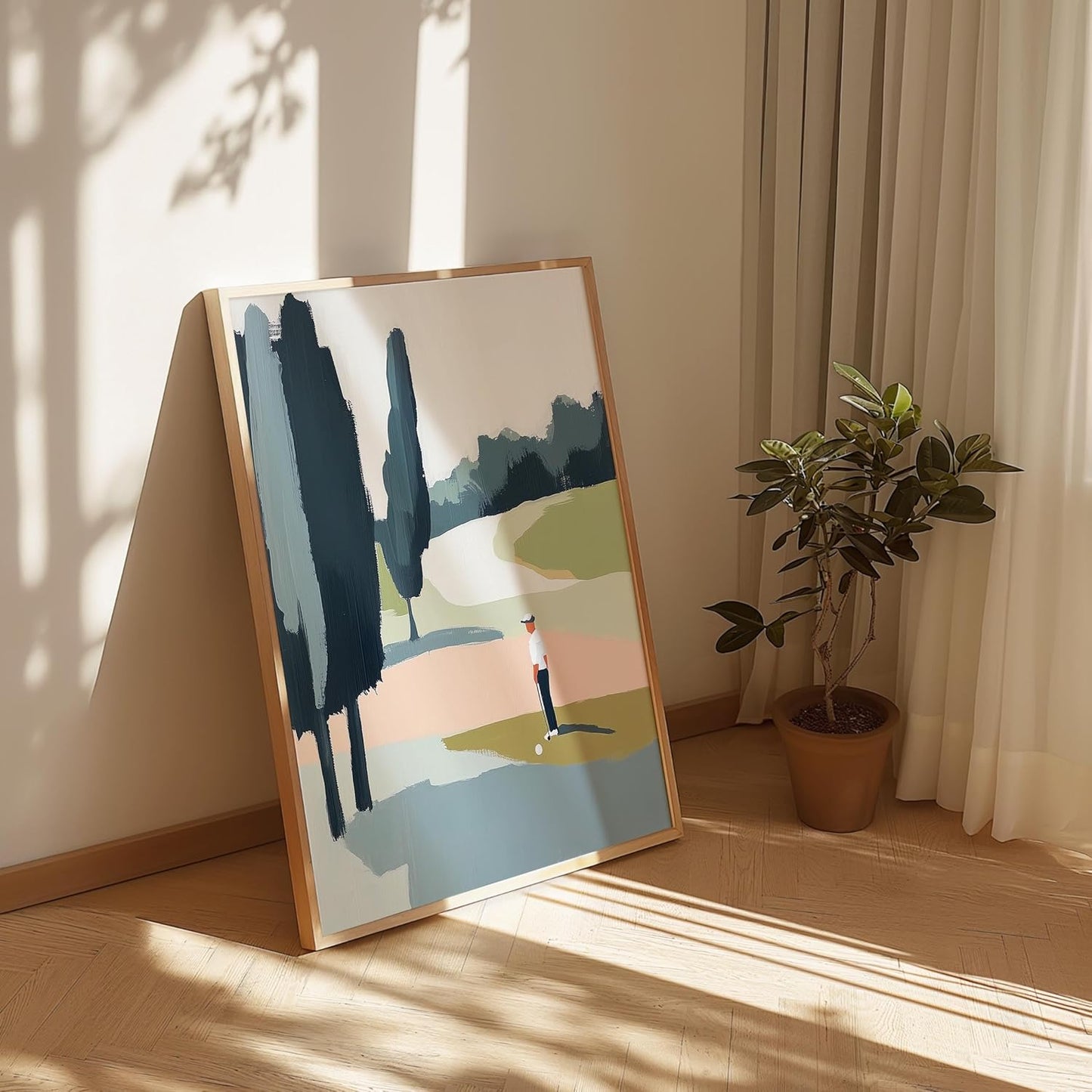 Golf Impressionist Art Print Posters - Premium Giclee Fine Art Prints - Sporty and Sophisticated Home Decor Posters, Golfer Art Prints for Home and Office Decor - Vintage Aesthetic, Ready to Frame