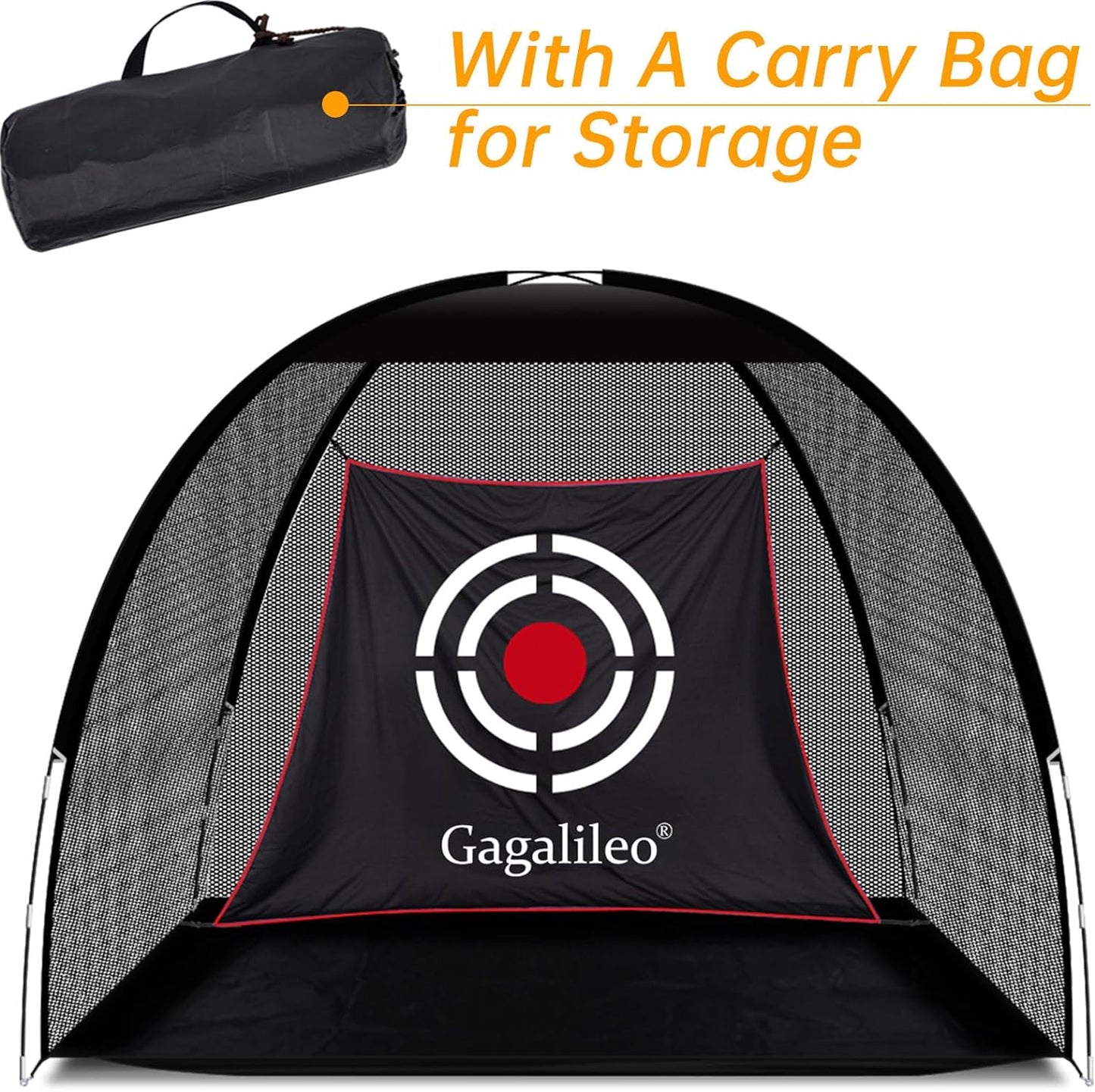 Gagalileo Golf Training Net for Teens & Beginners: with Target Portable for Backyard Indoor Outdoor Hitting Practice