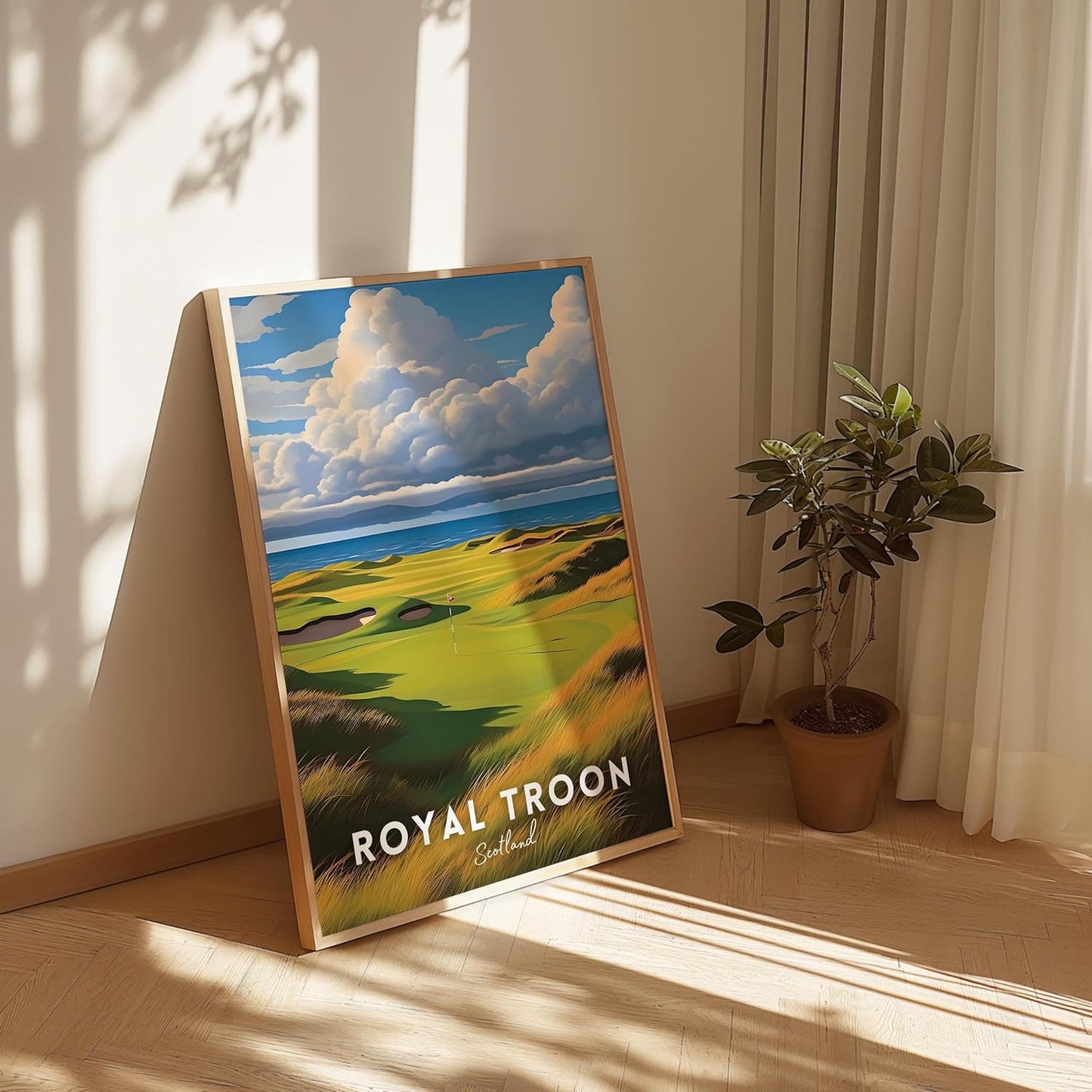 Golf Course Premium Giclee Fine Art Prints - Augusta, Pebble Beach, Pinehurst, Golf Course Posters, Golf Wall Art, Aesthetic Poster for Home Office Decor, Ready to Frame