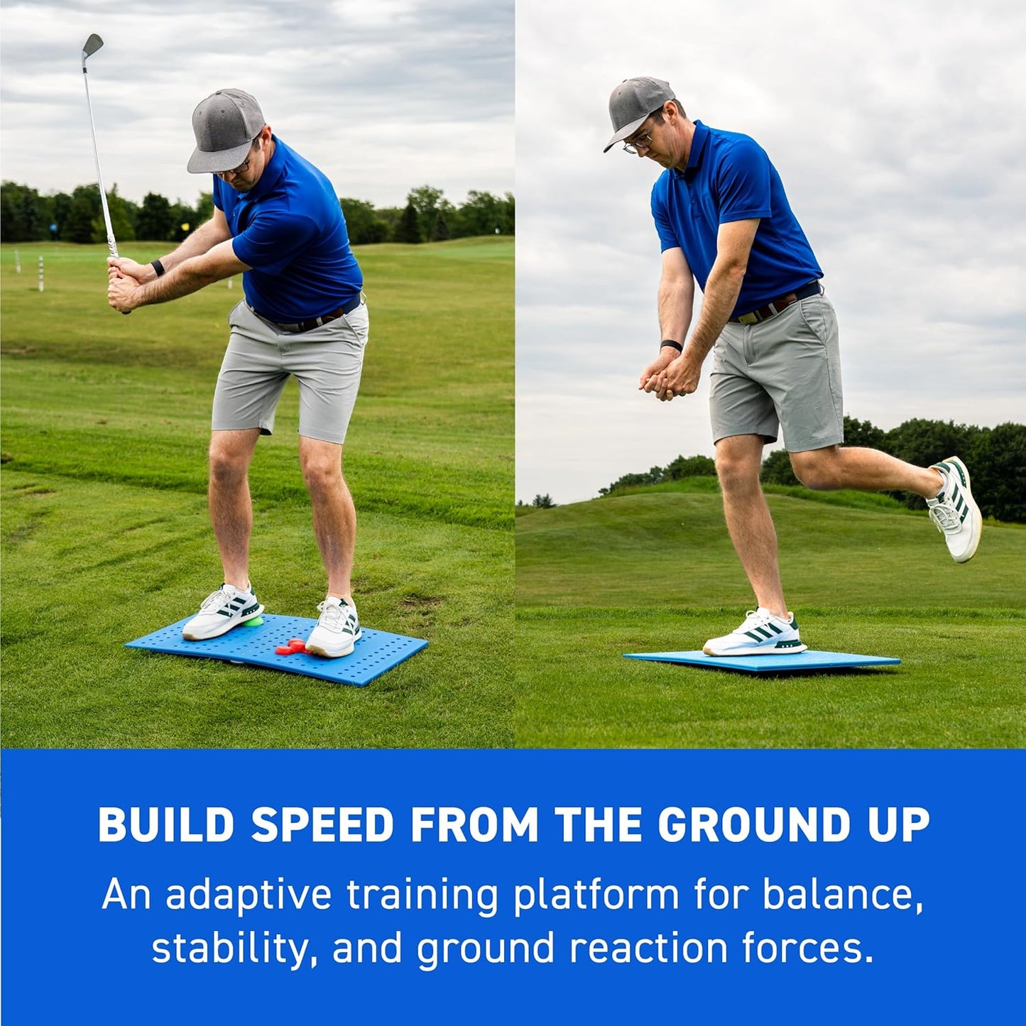 SuperSpeed Golf | Force Board Pro Pressure Board | Improve Weight Shift, Stability, Ground Reaction Forces | Used by Padraig Harrington | Includes App Training Protocols