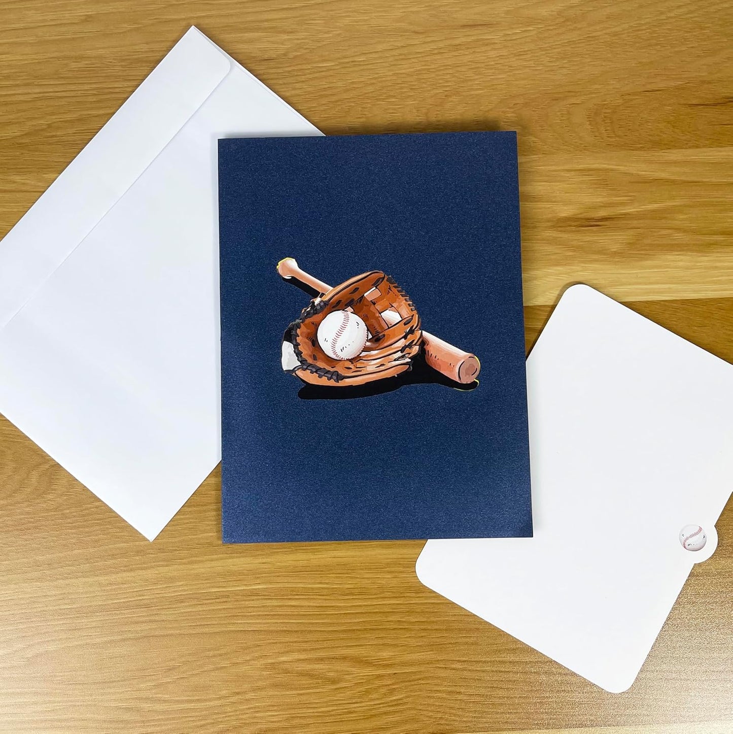 3D Popup Card of Baseball Player, Paper Art & Handicraft, Greeting Card, Birthday, Anniversary, Christmas, Father Day Card, Handmade Gift For Him, Men, Dad, Son, Boyfriend, Husband