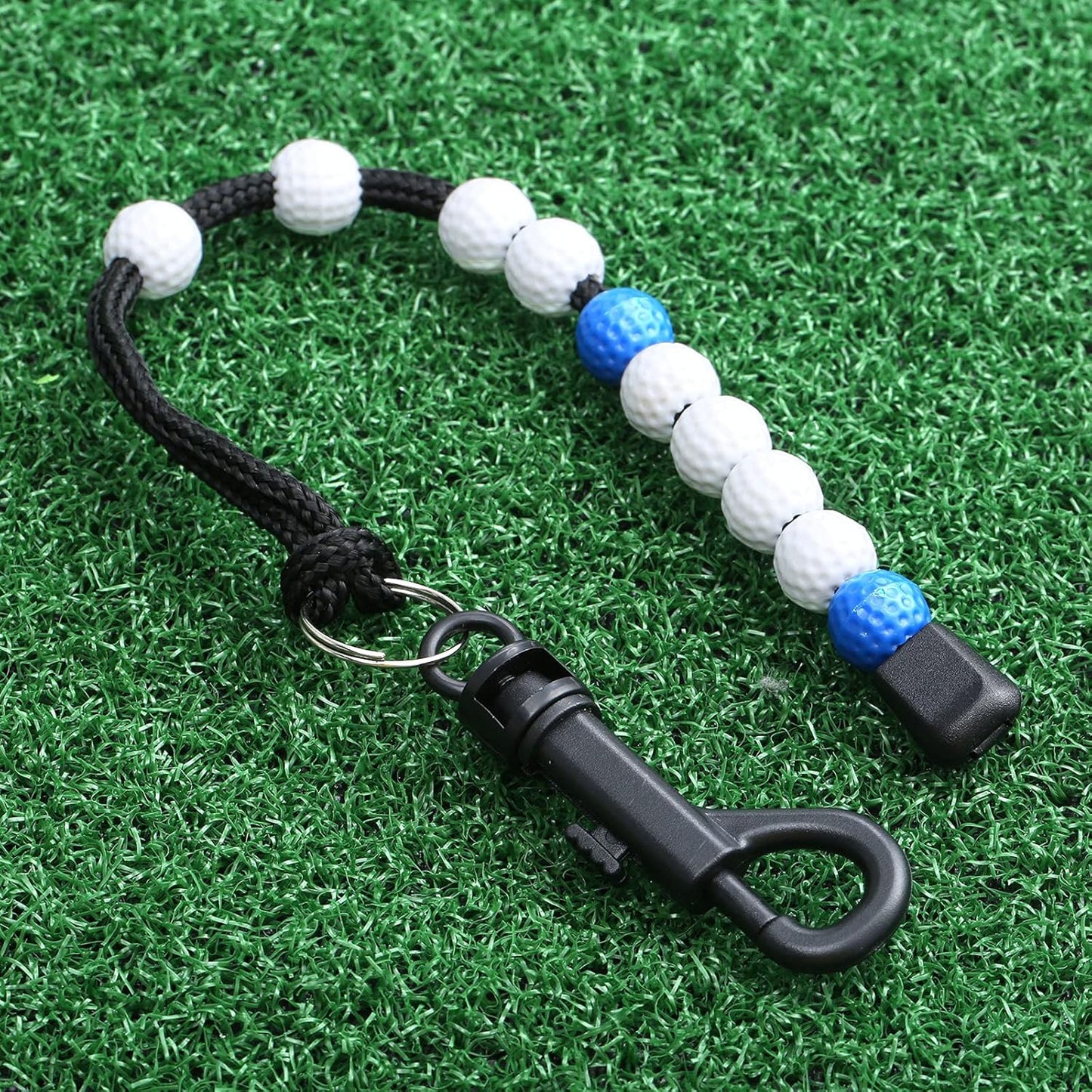 MUXSAM 1 Piece Golf Beads Score Counter with Clip, Golf Stroke Score Count Keeper Putting Score Counter for Referee Caddy Golfer