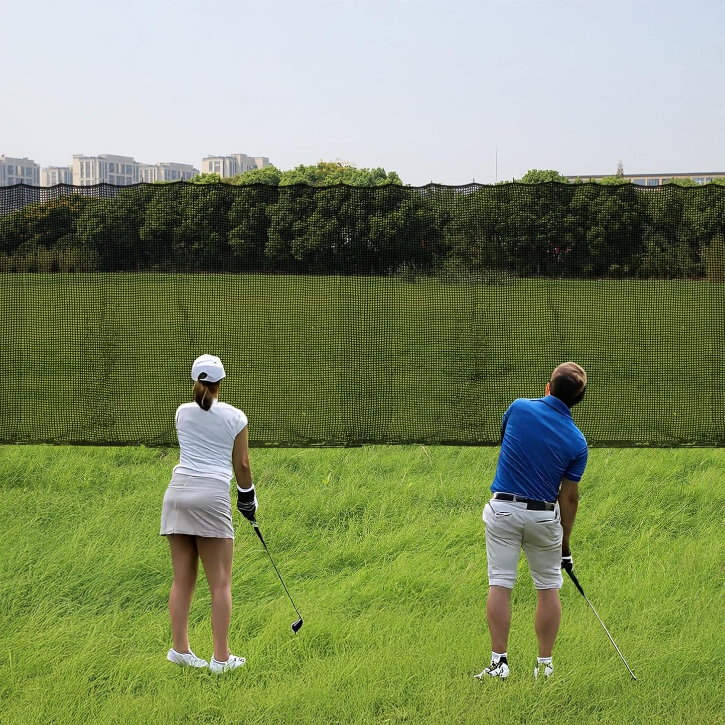 Golf Net, 12X12ft /12X15ft/12X20ft Golf Practice Net Sports Practice Barrier Net for Baseball, Hockey, Soccer, Netting for Garage, Backyard, Indoor Outdoor Sports Netting