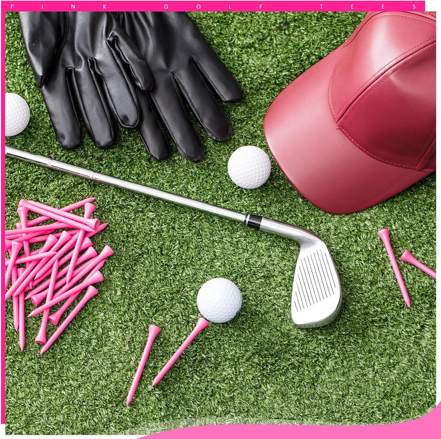 Jenaai 200 Pcs Golf Tees Bamboo Golf Tees Professional Golf Tees Bulk for Women Golf Club Accessories