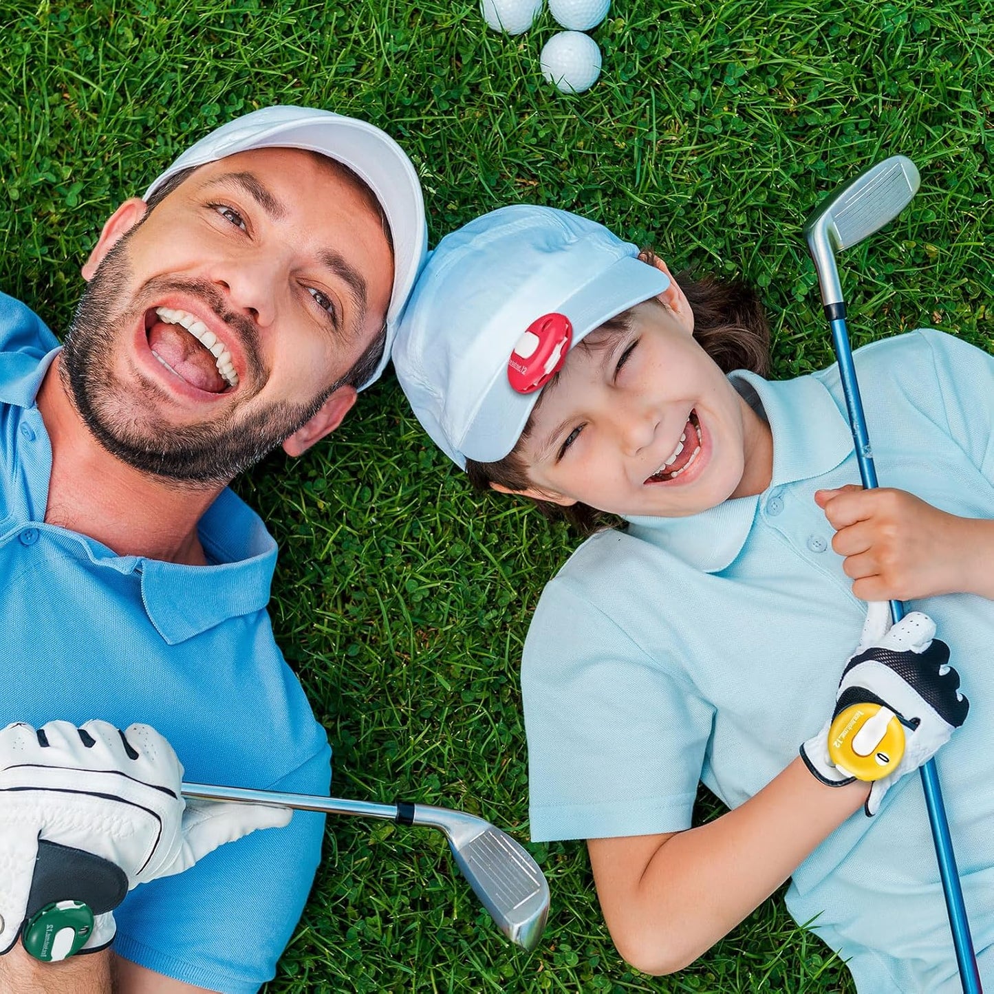 Frienda Golf Score Counter Mini Golf Stroke Counter with One Touch Reset and Simple Attachment to Scorekeeper Glove in