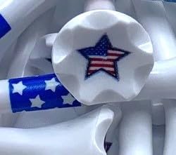 TRUESTRIKE Premium USA Golf Tees – 3¼" or 2¾" Durable Plastic Performance Tees (100 Pack) – Made in USA – Bulk Value Pack