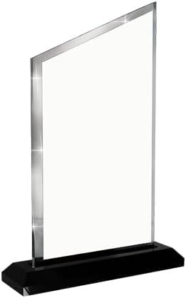 Crown Awards Personalized Acrylic Trophy, 6" Engraved Incline Slant Acrylic Award