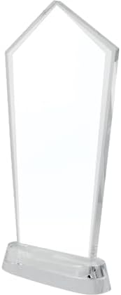 Crown Awards Customizable Crystal Trophy, 12.20" Engraved Skyscraper Crystal Award