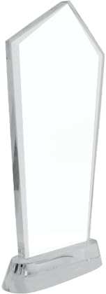 Crown Awards Customizable Crystal Trophy, 12.20" Engraved Skyscraper Crystal Award