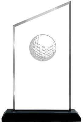 Crown Awards Personalized Acrylic Trophy, 6" Engraved Incline Slant Acrylic Award