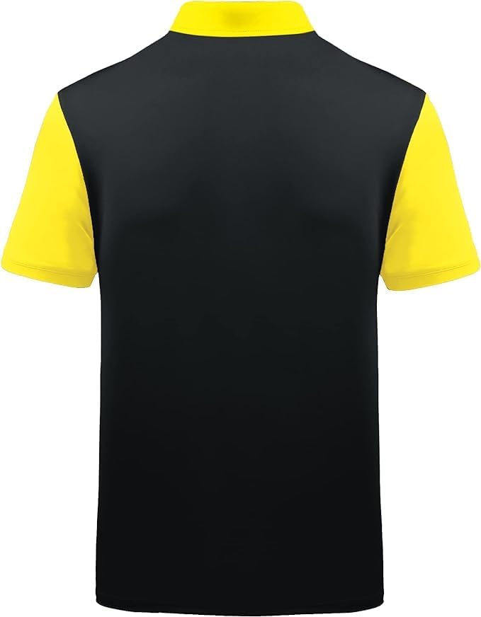 SCODI Mens Golf Shirt Moisture Wicking Performance Sport Short Sleeve Print Golf Polo Shirts for Men