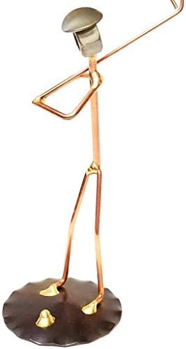 Golf Backswing Man Collectible Handmade Metal Art Figurine, Desk Accessories, Trophy, Boss Gift, Office Décor, Business Professional, Golfing