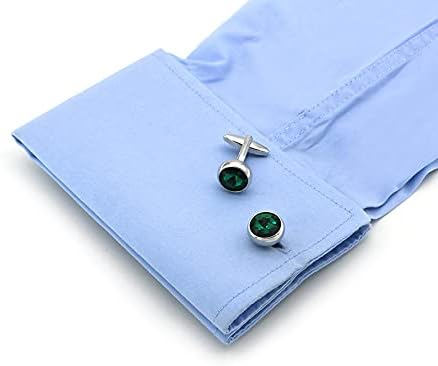 S&W Wedding Cufflinks for Men Cuffs with Gift Box Business for Tuxedo Shirts