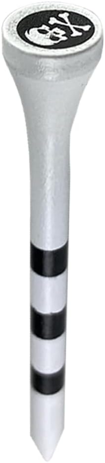 PrideSports 3-1/4" Skull and Crossbones Tees, White, (PS31445SKL)