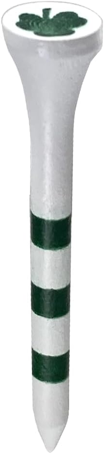 PrideSports Shamrocks Wooden Golf Tees - 2-3/4 Inch, 45 Count - Special Edition - Perfect for St. Patrick's Day