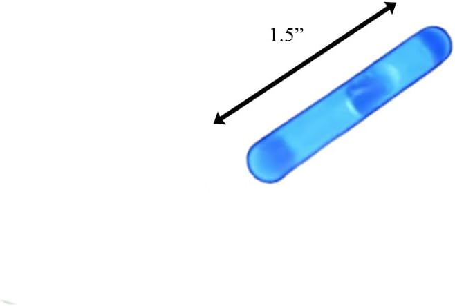 blinkee Glow Stick Refills for Night Golf - 1.5" Light Sticks, Perfectly Sized for Glow Golf Balls, Radiant Blue, Pack of 50