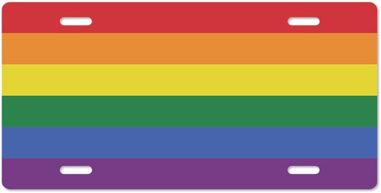 Unique Vanity License Plates | 16 Individual Designs | 3 Sizes (Automobile, Golf Cart, Motorcycle/Bike) | Made in U.S.A. | Custom Car Tags (Pride, Golf Cart (7" x 4"))