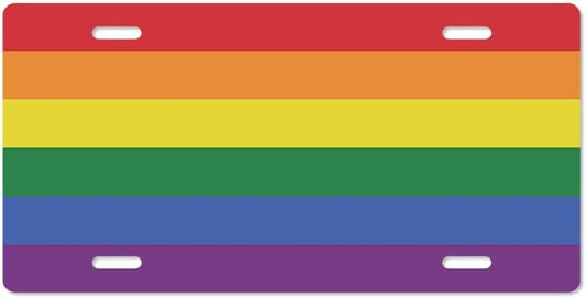 Unique Vanity License Plates | 16 Individual Designs | 3 Sizes (Automobile, Golf Cart, Motorcycle/Bike) | Made in U.S.A. | Custom Car Tags (Pride, Golf Cart (7" x 4"))