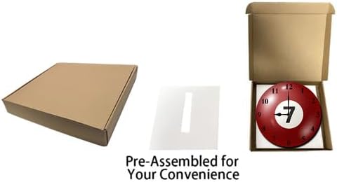 Billiard Seven Ball Wall Clock Pool Room Decor Billiards Gifts for Men Billiard Hall Decoration Silent Non Ticking Battery Operate Man Cave Garage Decor 10inch