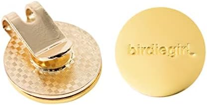 Birdie Girl Women's Golf Ball Marker Hat Clip, Magnetic Golf Ball Marker, Golf Bag Accessories