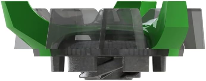 Softspikes Tour Flex Pro Golf Cleats Fast Twist 3.0-18 Replacement Spikes - Green/Charcoal - Also Fits Tri-Lok, Slim-Lok, and Tour Lock Cleat Insert Systems