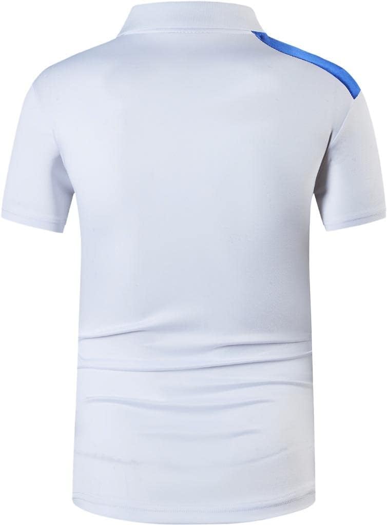 jeansian Men's Sport Outdoor Quick Dry Fit Short Sleeves Polo Tee Shirt Tshirt T-Shirt Tops Golf Tennis Bowling LSL195
