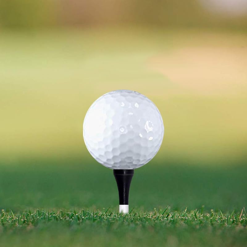 Wooden Golf Tees 3-1/4", 2-3/4", 2-1/8", 1-1/2" Available, 100 Count (Natural Color, White, Black, Blue, Red, Green, Yellow, Pink, Orange)