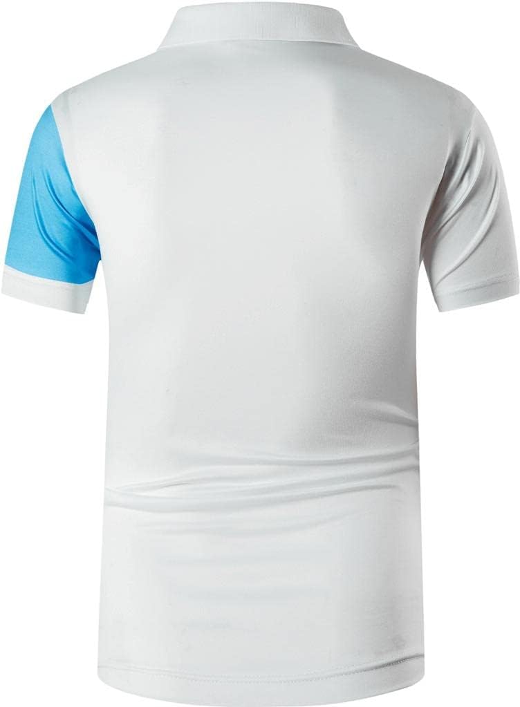 jeansian Men's Sport Outdoor Quick Dry Fit Short Sleeves Polo Tee Shirt Tshirt T-Shirt Tops Golf Tennis Bowling LSL195