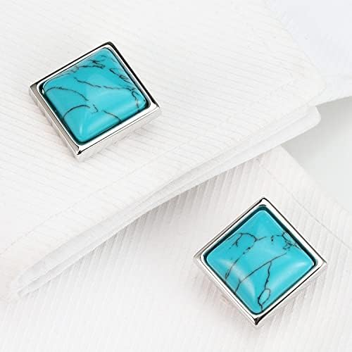 S&W Wedding Cufflinks for Men Cuffs with Gift Box Business for Tuxedo Shirts