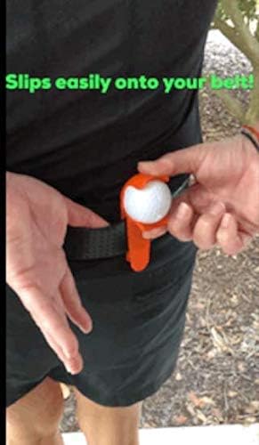 BALL POP Golf Ball Holder & Ball Marker for Waistband and Belt - Unique Golf Accessory Gift for Men, Women, & Kids