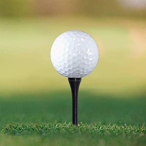 Wooden Golf Tees 3-1/4", 2-3/4", 1-1/2" Available,100 Count (Natural Color, White, Black, Blue, Red, Pink)