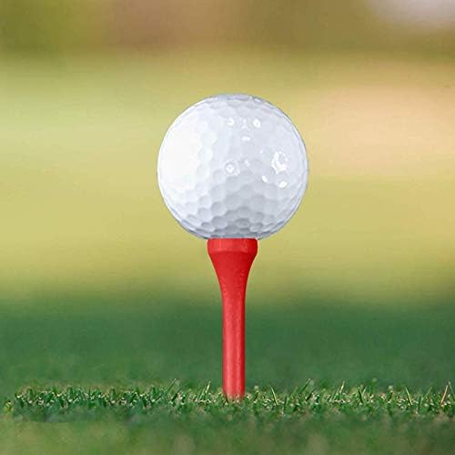 Wooden Golf Tees 3-1/4", 2-3/4", 1-1/2" Available,100 Count (Natural Color, White, Black, Blue, Red, Pink)